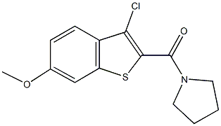 1-[(3-chloro-6-methoxy-1-benzothien-2-yl)carbonyl]pyrrolidine|