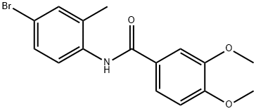 N-(4-bromo-2-methylphenyl)-3,4-dimethoxybenzamide 结构式