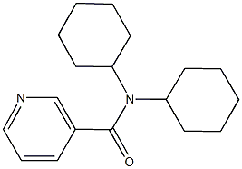 N,N-dicyclohexylnicotinamide Structure