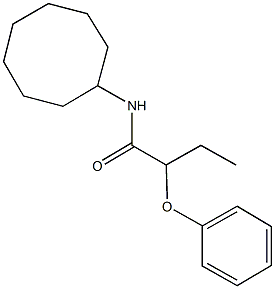 N-cyclooctyl-2-phenoxybutanamide Structure