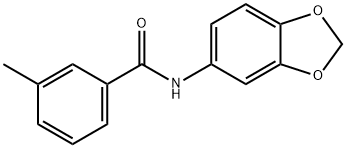 N-(1,3-benzodioxol-5-yl)-3-methylbenzamide Structure