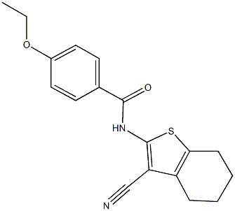 N-(3-cyano-4,5,6,7-tetrahydro-1-benzothien-2-yl)-4-ethoxybenzamide,329222-42-6,结构式