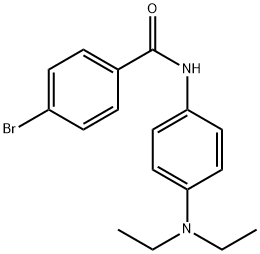 4-bromo-N-[4-(diethylamino)phenyl]benzamide 结构式