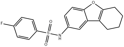 4-fluoro-N-(6,7,8,9-tetrahydrodibenzo[b,d]furan-2-yl)benzenesulfonamide Structure