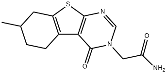 2-(7-methyl-4-oxo-5,6,7,8-tetrahydro[1]benzothieno[2,3-d]pyrimidin-3(4H)-yl)acetamide Structure