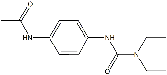 N-(4-{[(diethylamino)carbonyl]amino}phenyl)acetamide Struktur