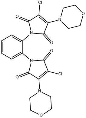 3-chloro-1-{2-[3-chloro-4-(4-morpholinyl)-2,5-dioxo-2,5-dihydro-1H-pyrrol-1-yl]phenyl}-4-(4-morpholinyl)-1H-pyrrole-2,5-dione|