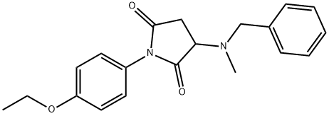 3-[benzyl(methyl)amino]-1-(4-ethoxyphenyl)-2,5-pyrrolidinedione Structure