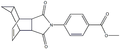 methyl 4-(3,5-dioxo-4-azatetracyclo[5.3.2.0~2,6~.0~8,10~]dodec-11-en-4-yl)benzoate,329325-54-4,结构式
