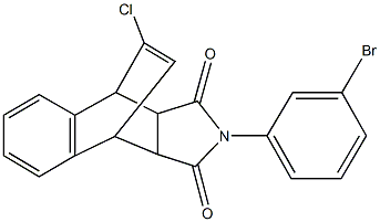 11-(3-bromophenyl)-14-chloro-11-azatetracyclo[6.5.2.0~2,7~.0~9,13~]pentadeca-2,4,6,14-tetraene-10,12-dione|