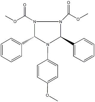 32945-31-6 dimethyl 4-(4-methoxyphenyl)-3,5-diphenyl-1,2,4-triazolidine-1,2-dicarboxylate