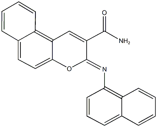 3-(1-naphthylimino)-3H-benzo[f]chromene-2-carboxamide Structure