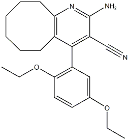 2-amino-4-(2,5-diethoxyphenyl)-5,6,7,8,9,10-hexahydrocycloocta[b]pyridine-3-carbonitrile|