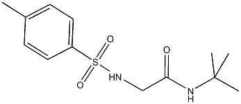 N-(tert-butyl)-2-{[(4-methylphenyl)sulfonyl]amino}acetamide Structure