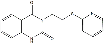 3-[2-(2-pyridinylsulfanyl)ethyl]-2,4(1H,3H)-quinazolinedione 结构式