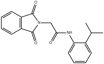 2-(1,3-dioxo-1,3-dihydro-2H-isoindol-2-yl)-N-(2-isopropylphenyl)acetamide Structure