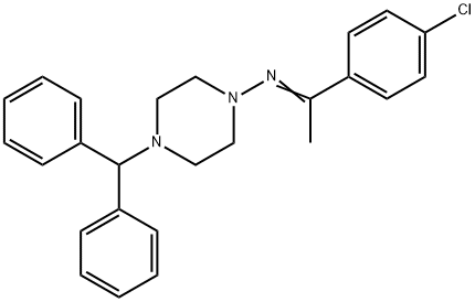 N-(4-benzhydryl-1-piperazinyl)-N-[1-(4-chlorophenyl)ethylidene]amine Structure