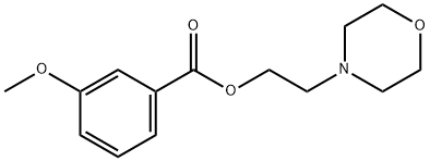 2-morpholin-4-ylethyl 3-methoxybenzoate Structure