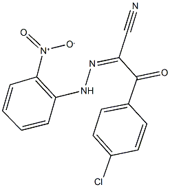 3-(4-chlorophenyl)-2-({2-nitrophenyl}hydrazono)-3-oxopropanenitrile 结构式