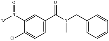 N-benzyl-4-chloro-3-nitro-N-methylbenzamide 结构式