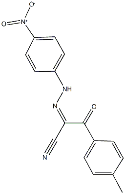 2-({4-nitrophenyl}hydrazono)-3-(4-methylphenyl)-3-oxopropanenitrile,329716-52-1,结构式