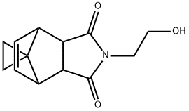 4-(2-hydroxyethyl)-spiro[4-azatricyclo[5.2.1.0~2,6~]dec-8-ene-10,1'-cyclopropane]-3,5-dione Struktur