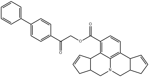 329716-96-3 2-[1,1'-biphenyl]-4-yl-2-oxoethyl 3b,6,6a,7,9,9a,10,12a-octahydrocyclopenta[c]cyclopenta[4,5]pyrido[3,2,1-ij]quinoline-1-carboxylate