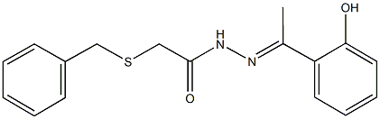 2-(benzylsulfanyl)-N'-[1-(2-hydroxyphenyl)ethylidene]acetohydrazide Structure