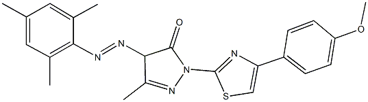 329734-69-2 4-(mesityldiazenyl)-2-[4-(4-methoxyphenyl)-1,3-thiazol-2-yl]-5-methyl-2,4-dihydro-3H-pyrazol-3-one