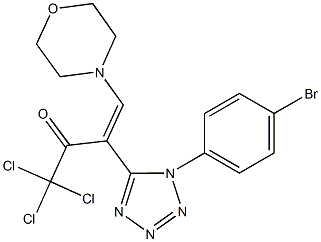 329762-05-2 3-[1-(4-bromophenyl)-1H-tetraazol-5-yl]-1,1,1-trichloro-4-(4-morpholinyl)-3-buten-2-one