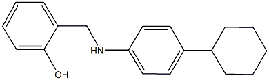 2-[(4-cyclohexylanilino)methyl]phenol Structure