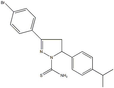 329779-60-4 3-(4-bromophenyl)-5-(4-isopropylphenyl)-4,5-dihydro-1H-pyrazole-1-carbothioamide