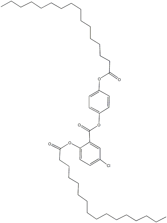 4-(palmitoyloxy)phenyl 5-chloro-2-(palmitoyloxy)benzoate,329782-21-0,结构式