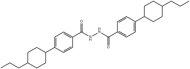 4-(4-propylcyclohexyl)-N'-[4-(4-propylcyclohexyl)benzoyl]benzohydrazide Structure