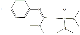 bis(dimethylamino)-N'-(4-iodophenyl)-N,N-dimethylphosphinecarboximidamide oxide,329904-91-8,结构式
