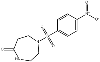 1-({4-nitrophenyl}sulfonyl)-1,4-diazepan-5-one 结构式