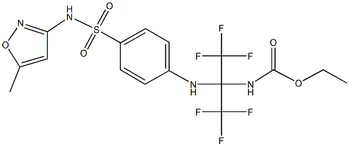 329907-67-7 ethyl 2,2,2-trifluoro-1-(4-{[(5-methyl-3-isoxazolyl)amino]sulfonyl}anilino)-1-(trifluoromethyl)ethylcarbamate