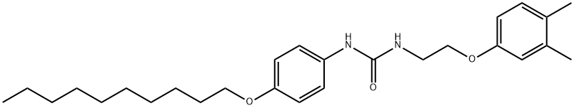 N-[4-(decyloxy)phenyl]-N'-[2-(3,4-dimethylphenoxy)ethyl]urea Structure