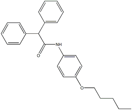 N-[4-(pentyloxy)phenyl]-2,2-diphenylacetamide Structure