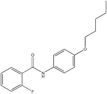 2-fluoro-N-[4-(pentyloxy)phenyl]benzamide Structure
