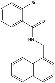 2-bromo-N-(1-naphthylmethyl)benzamide Struktur