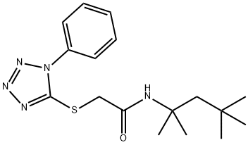 329921-50-8 2-[(1-phenyl-1H-tetraazol-5-yl)sulfanyl]-N-(1,1,3,3-tetramethylbutyl)acetamide