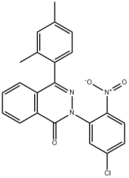 2-{5-chloro-2-nitrophenyl}-4-(2,4-dimethylphenyl)-1(2H)-phthalazinone,329922-54-5,结构式