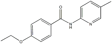 4-ethoxy-N-(5-methyl-2-pyridinyl)benzamide 化学構造式