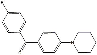 (4-fluorophenyl)[4-(1-piperidinyl)phenyl]methanone 化学構造式