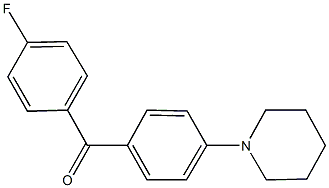 (4-fluorophenyl)[4-(1-piperidinyl)phenyl]methanone Structure