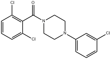 1-(3-chlorophenyl)-4-(2,6-dichlorobenzoyl)piperazine|