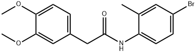 N-(4-bromo-2-methylphenyl)-2-(3,4-dimethoxyphenyl)acetamide Structure