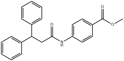 methyl 4-[(3,3-diphenylpropanoyl)amino]benzoate,329931-63-7,结构式