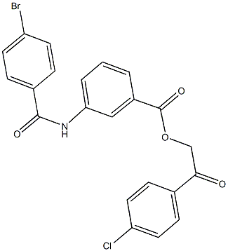 329932-50-5 2-(4-chlorophenyl)-2-oxoethyl 3-[(4-bromobenzoyl)amino]benzoate